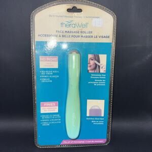 NEW theraWell FACE MASSAGE ROLLER Stainless Steel Ball Vintage